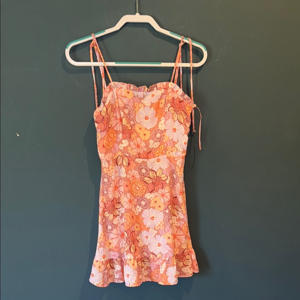 Floral Pink Midi Dress